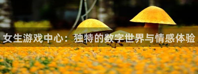 杏运娱乐注册资金多少：女生游戏中心：独特的数字世界与情感体验